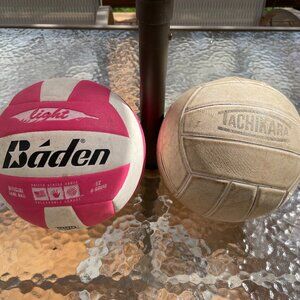 Tachikara and Light Baden volleyballs, outdoor ball sports